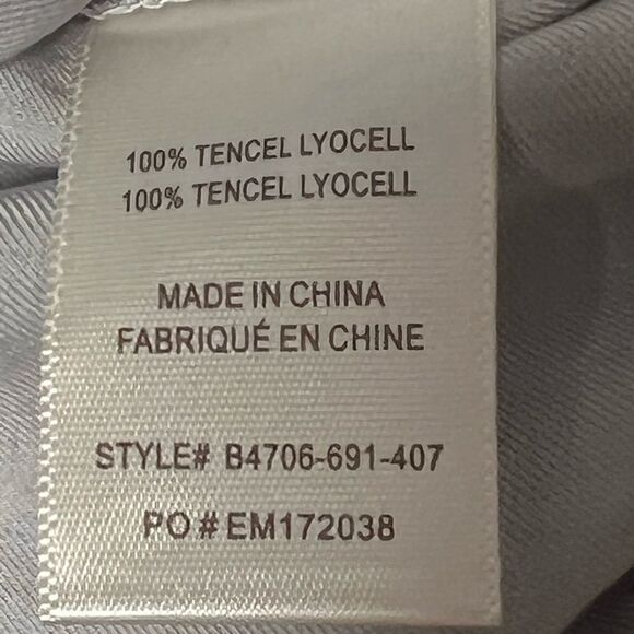 Revolve Bella Dahl Raglan Sleeve Elastic Waist Tencel Top Silver Sconce Sz L - Picture 5 of 5